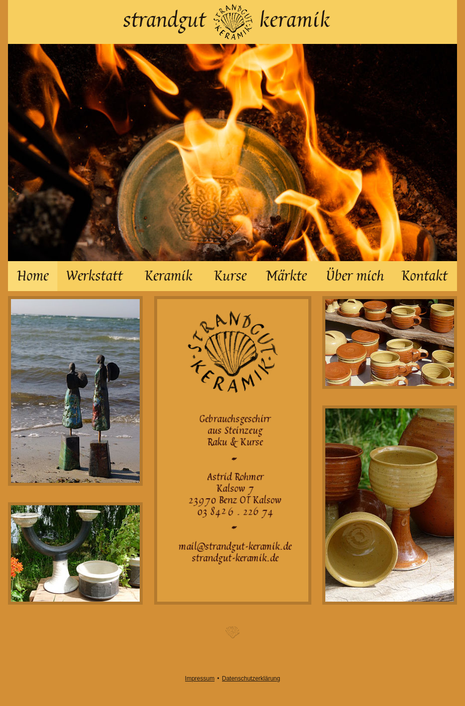 screenshot website strandgut-keramik.de
